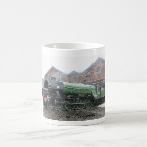 Flying Scotsman steam train oil painting  Coffee Mug