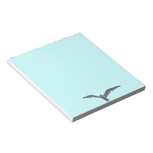 Flying Sea Gull  Clouds Notepad