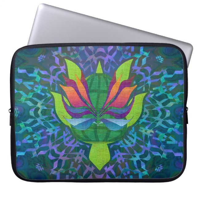 Flying Sea Turtle Laptop Sleeve (Front)