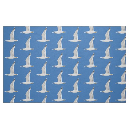 Flying seagull fabric