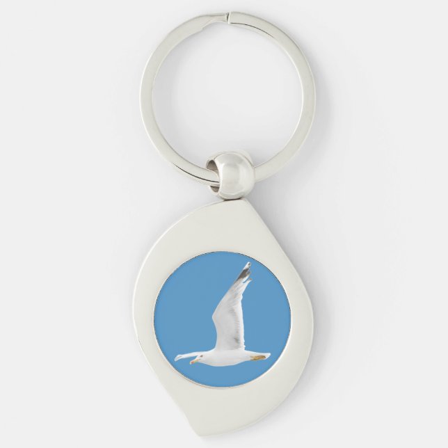 Flying seagull keychain (Front)