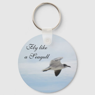 Flying Seagull Keychain