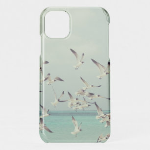 Flying Seagulls Over Ocean Cool iPhone 11 Case