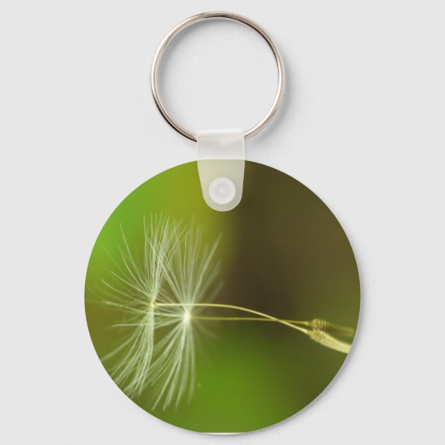 Flying seeds - Dandelion seeds in the air Keychain (Front)