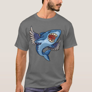 Flying Shark Shark with Wings T-Shirt
