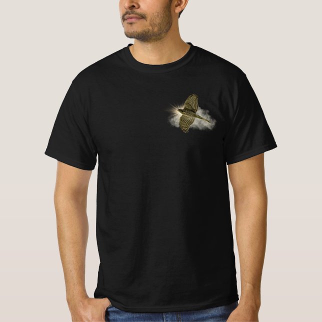 Flying Sharp-shinned Hawks T-Shirt (Front)