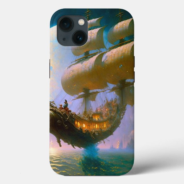 Flying Ship Fantasy Art Case-Mate iPhone Case (Back)
