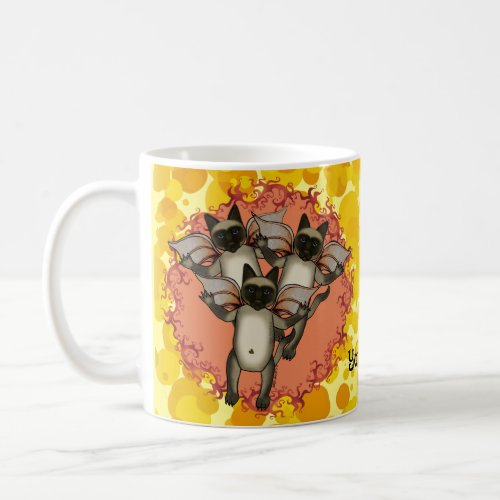 Flying Siamese Cats Coffee Mug