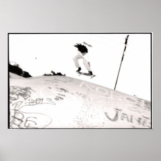 Flying Skater Boy Poster