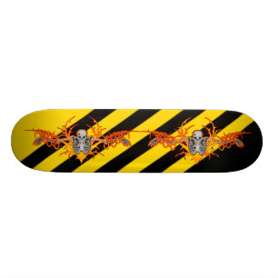 Flying Skeleton Skateboard Deck