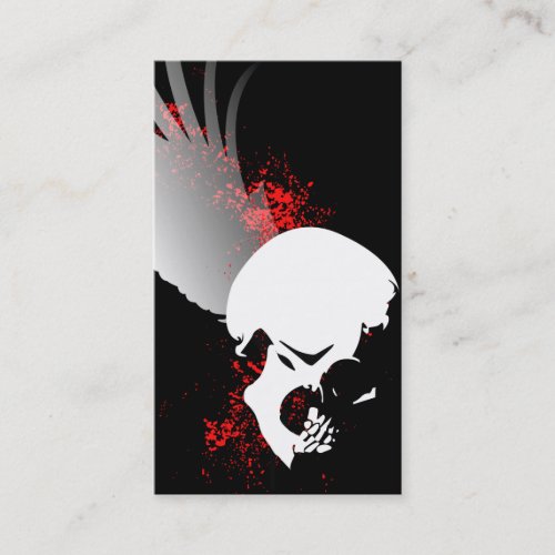 flying skull business card