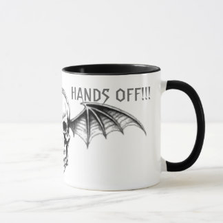 FLYING SKULL, HANDS OFF MUG