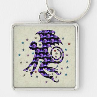 Flying Skull Monkey Keychain