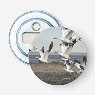 Flying Snow Geese Bottle Opener