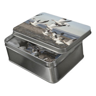 Flying Snow Geese Jigsaw Puzzle