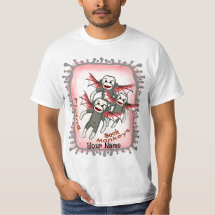 Flying Sock Monkeys custom name T-Shirt