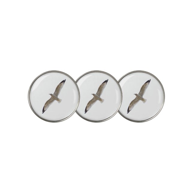 Flying Solo Seagull Golf Ball Marker (3 Up)