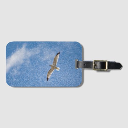 Flying Solo Seagull in the Sky Luggage Tag