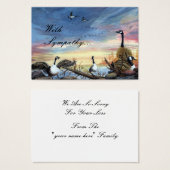 Flying South painting, With Sympathy... (Front & Back)