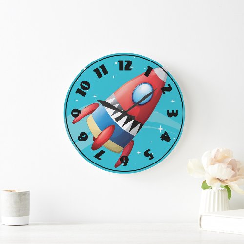 Flying Spaceship Clock