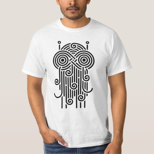 Flying Spaghetti Monster lines T_Shirt