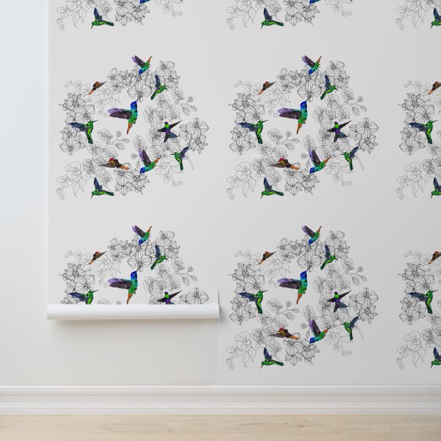 Flying Spring Birds Wallpaper (Application)