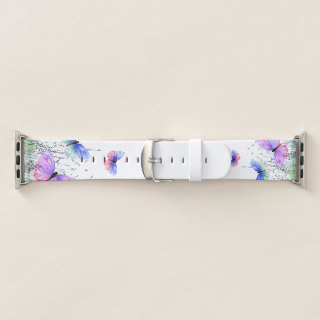 Flying Spring Butterflies Apple Watch Band (Band)