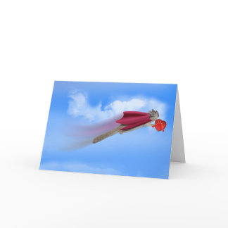 Flying Squirrel & Candy Holiday Card