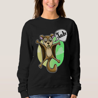 Flying squirrel cursing squirrel pooch swearing sweatshirt