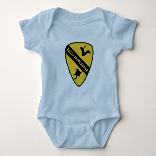 Flying Squirrel First Air Cavalry Insignia Baby Bodysuit