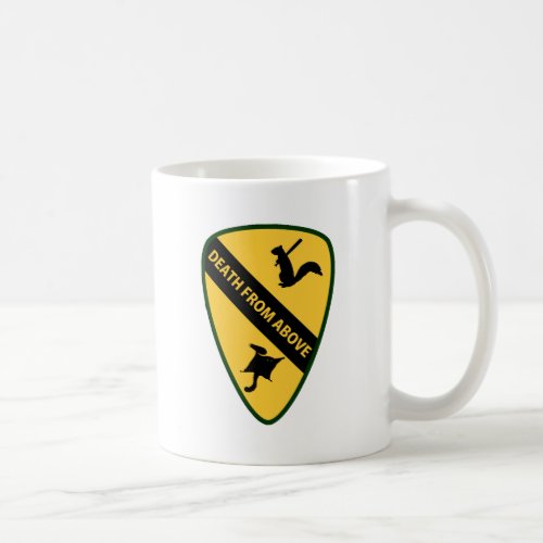 Flying Squirrel First Air Cavalry Insignia Coffee Mug
