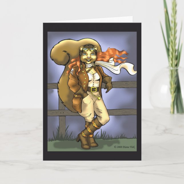 Flying Squirrel Greeting Card (Front)