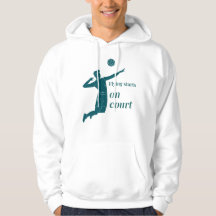 Flying starts on court, Volleyball