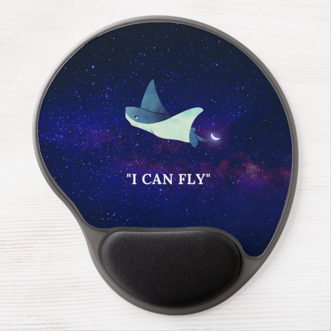 Flying Stingray Gel Mouse Pad (Front)