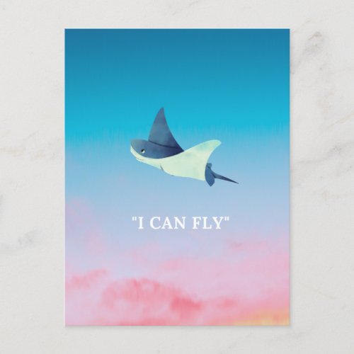 Flying Stingray Postcard