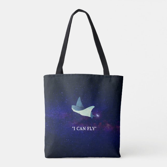 Flying Stingray Tote Bag (Back)