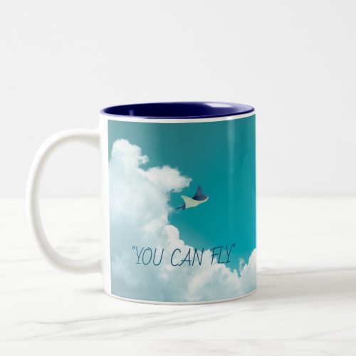 Flying Stingray  Two_Tone Coffee Mug