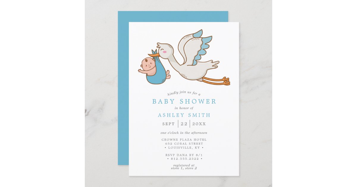 Stork Baby Card - Pazzles Craft Room