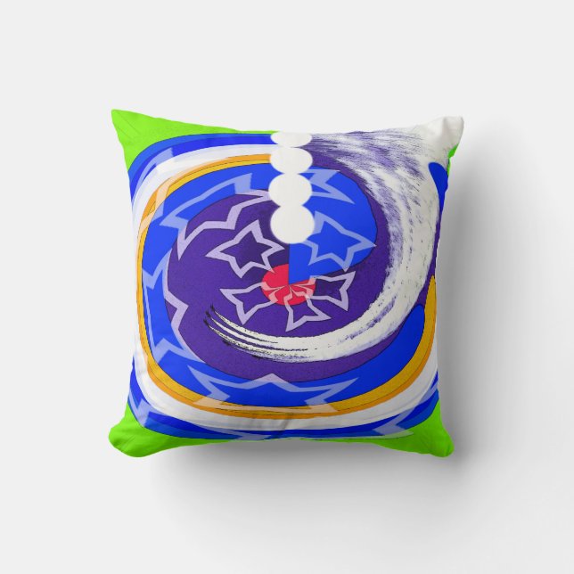 Flying success decorative throw pillow (Front)