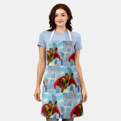 Flying Superhero Apron