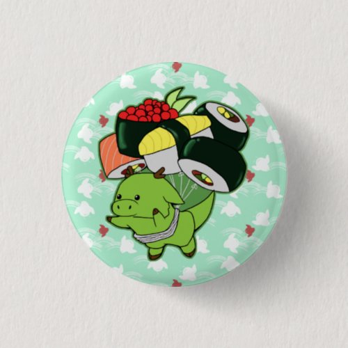 Flying sushi dragon button