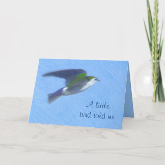 Flying Swallow Fine Art Greeting Card