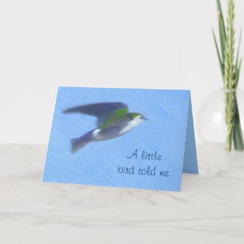 Flying Swallow Fine Art Greeting Card by bluerabbit at Zazzle