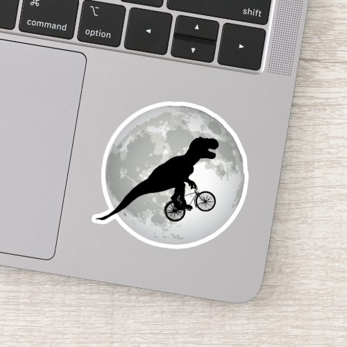 Flying t_rex design sticker