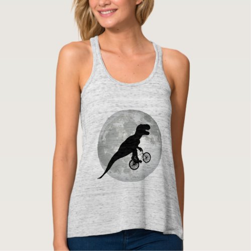 Flying t_rex design tank top