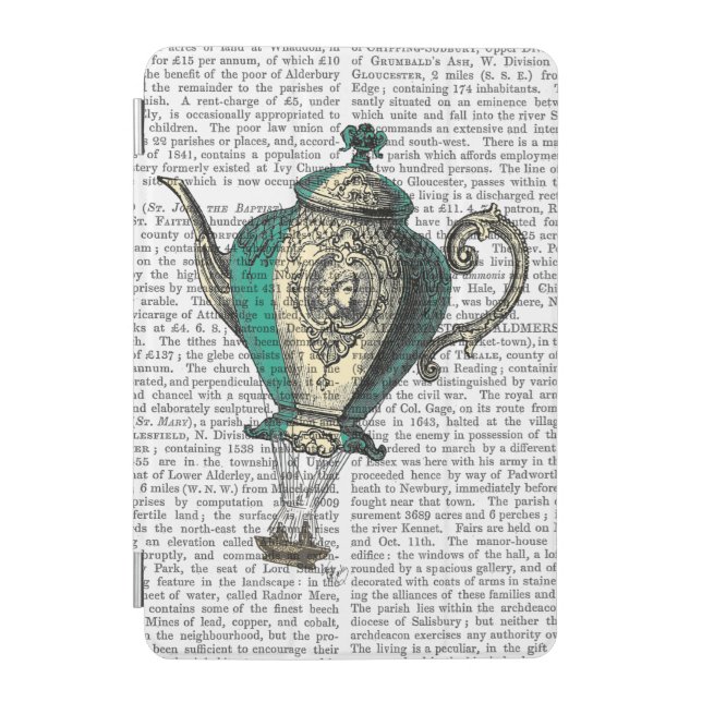 Flying Teapot 1 Green and Yellow iPad Mini Cover (Front)