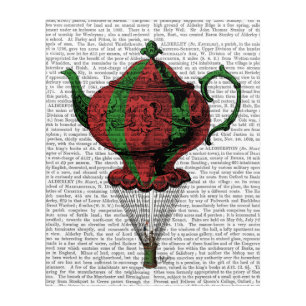 Flying Teapot 2 Red and Green 11 Acrylic Print