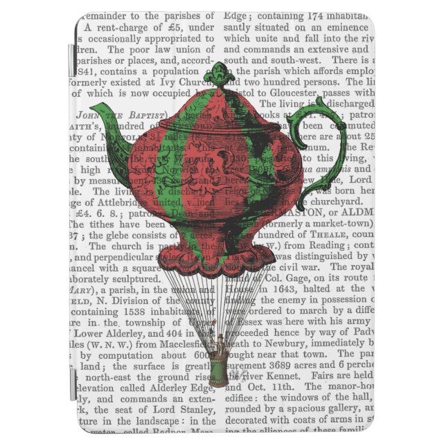 Flying Teapot 2 Red and Green iPad Air Cover (Front)