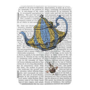 Flying Teapot 3 Blue and Yellow iPad Mini Cover