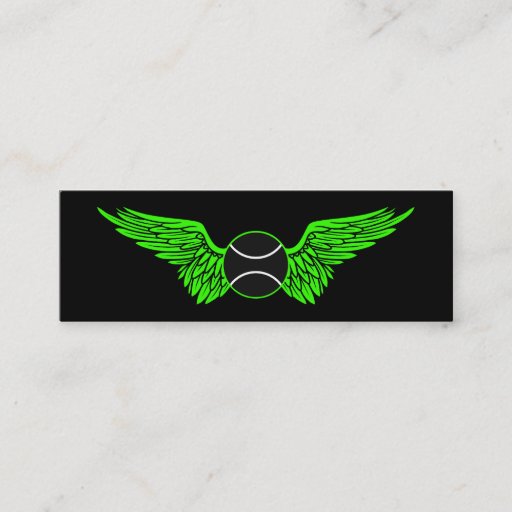Customizable flying tennis ball business card
